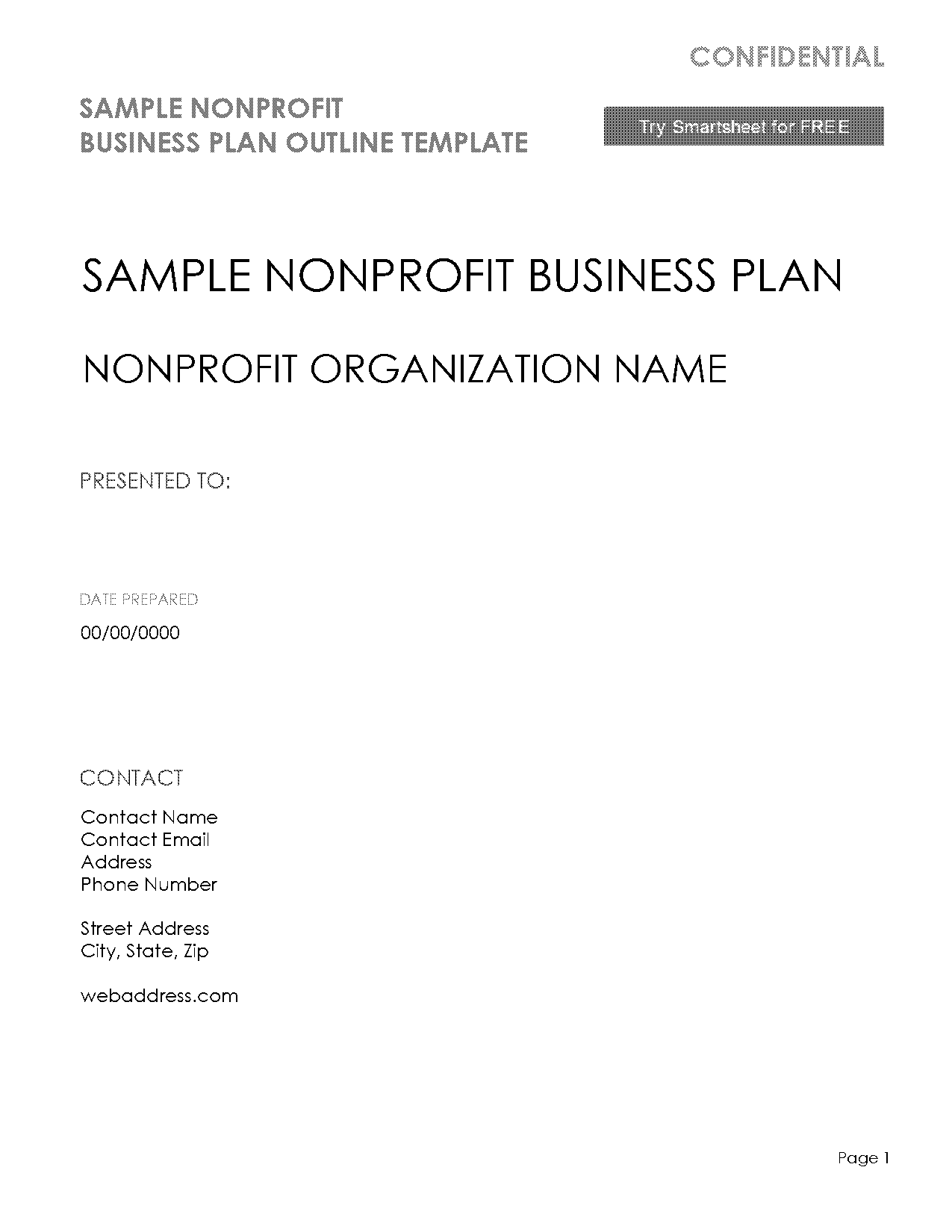 sample nonprofit businessprofile pdf